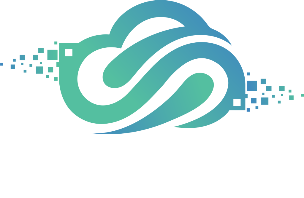 Company logo of Better Games Copenhagen. A blue-ish swirly cloud that disintegrates into pixels. Slogan: "You build. We test."
